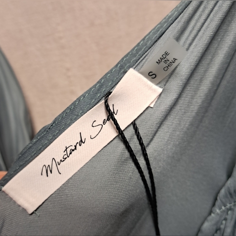 Mustard Seed Satin Dress NWT Size S - Picture 2 of 3